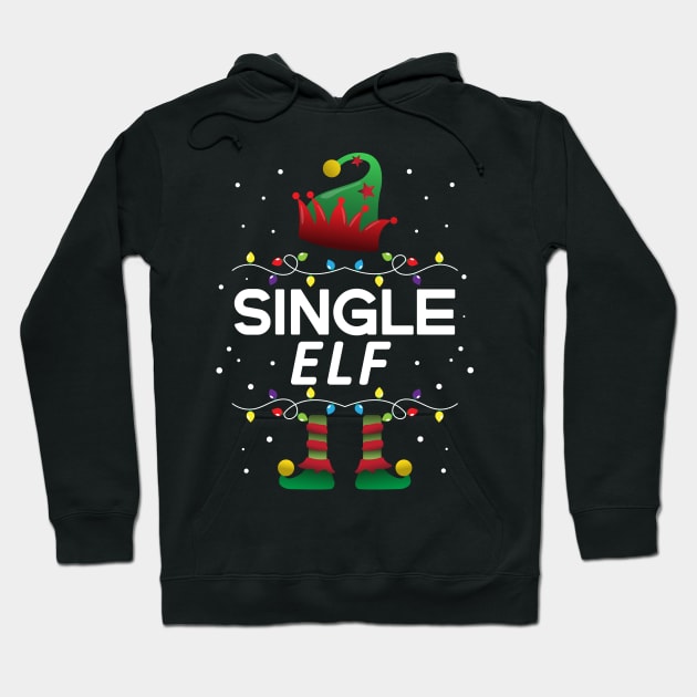 The Single Elf Matching Family Outfit Gift Hoodie by TeesbyJohn